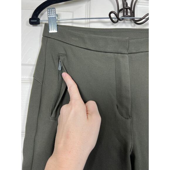 Lululemon On The Move Trouser Pant Ponte Green Active Travel 4 Womens - Picture 3 of 11